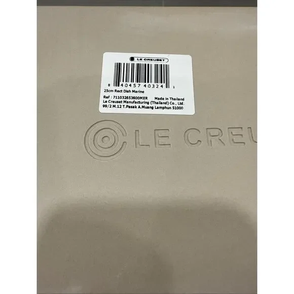 Le Creuset Rectangular Casserole Baking Dish 25cm Marine Blue Second Choix NEW